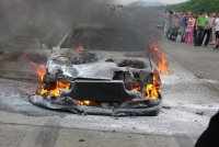 На гонках во Владивостоке вчера сгорел легендарный Nissan Skyline GT-R (11 фото+видео)