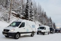 Экстремальный тест фургонов компании Mercedes-Benz на Аляске
