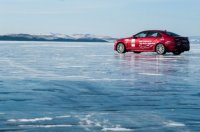Jaguar XF установил рекорд скорости на льду