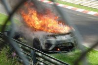 Тестовый прототип Acura NSX... сгорел